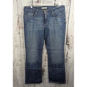 Levi's 545 Low Bootcut Jeans Womens 12 Medium Blue Stretch Denim Made in Mexico